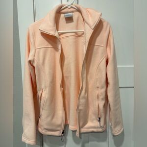 Columbia Women's peach colored fleece Jacket.